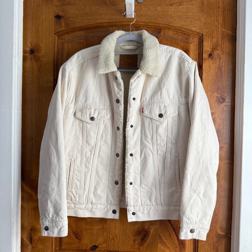 Levi's sherpa Ex-Boyfriend  Trucker Jacket